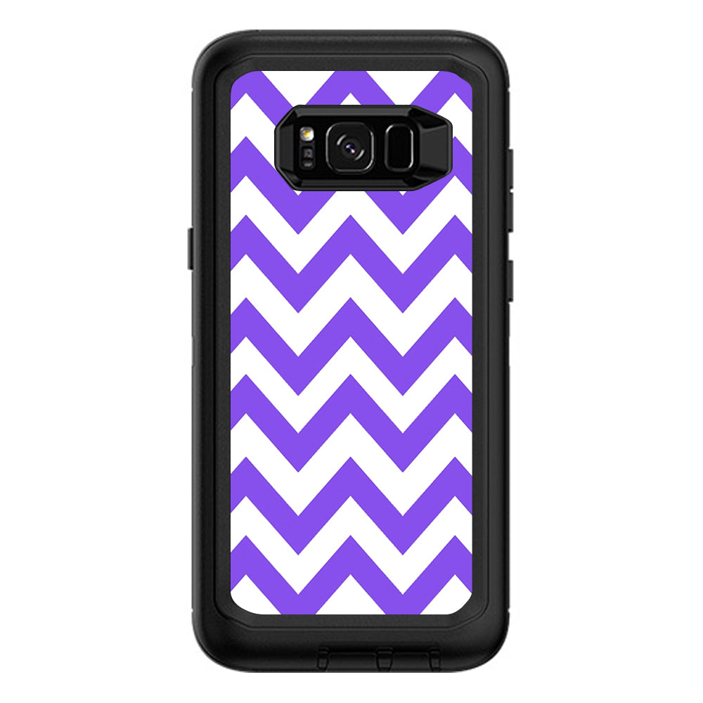  Purple Chevron Otterbox Defender Samsung Galaxy S8 Plus Skin
