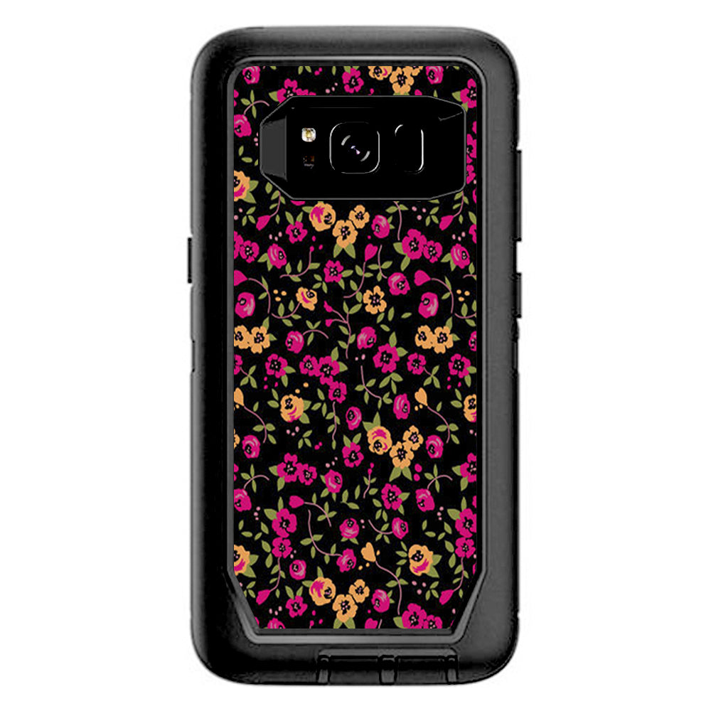  Floral, Flowers Otterbox Defender Samsung Galaxy S8 Skin