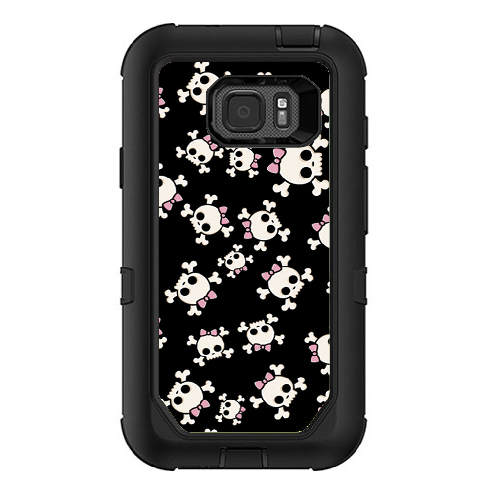  Girl Skullls, Skull With Bow Otterbox Defender Samsung Galaxy S7 Active Skin