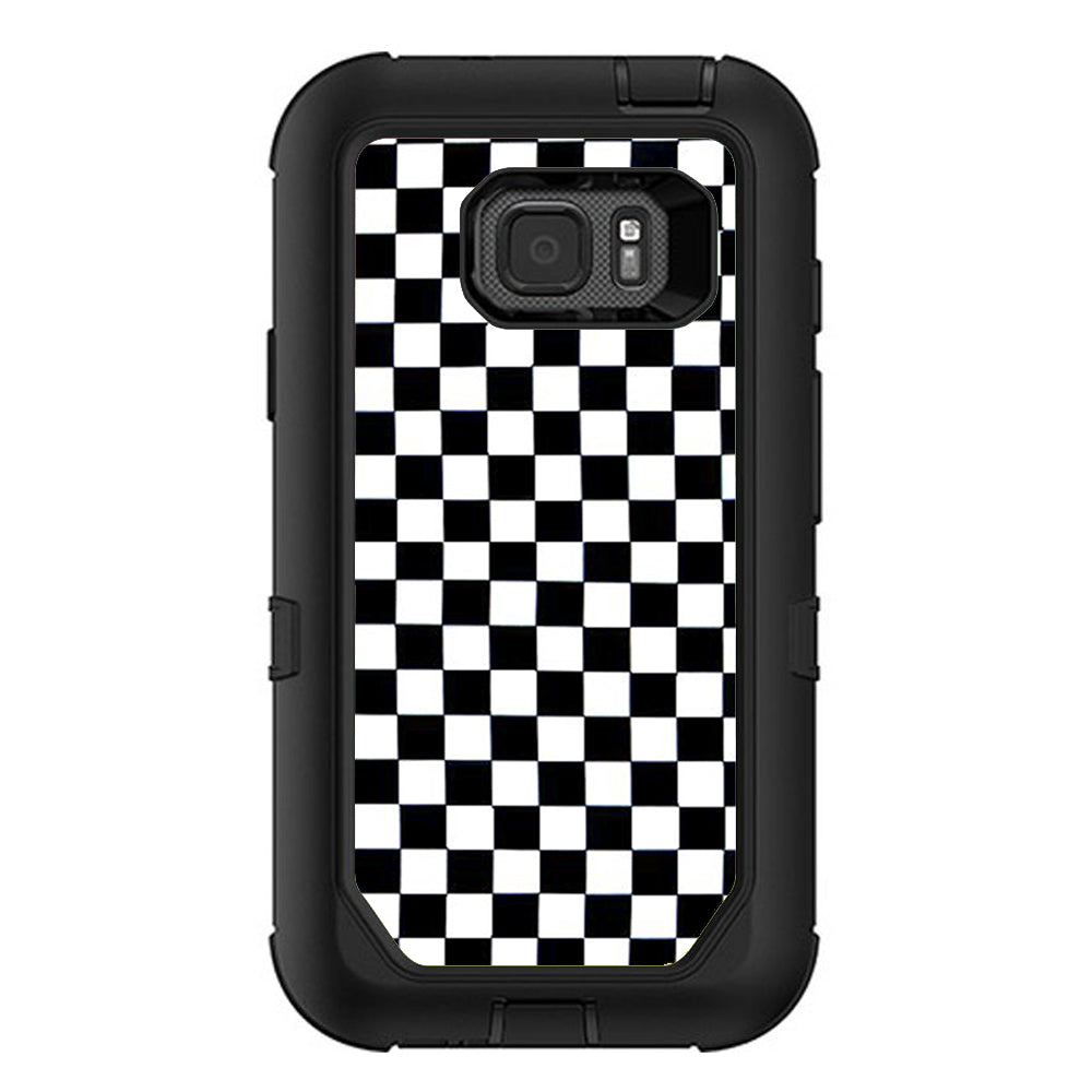  Checkerboard, Checkers Otterbox Defender Samsung Galaxy S7 Active Skin