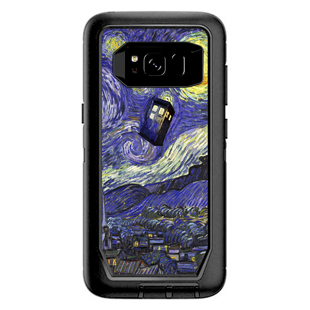  Tardis Starry Night Otterbox Defender Samsung Galaxy S8 Skin