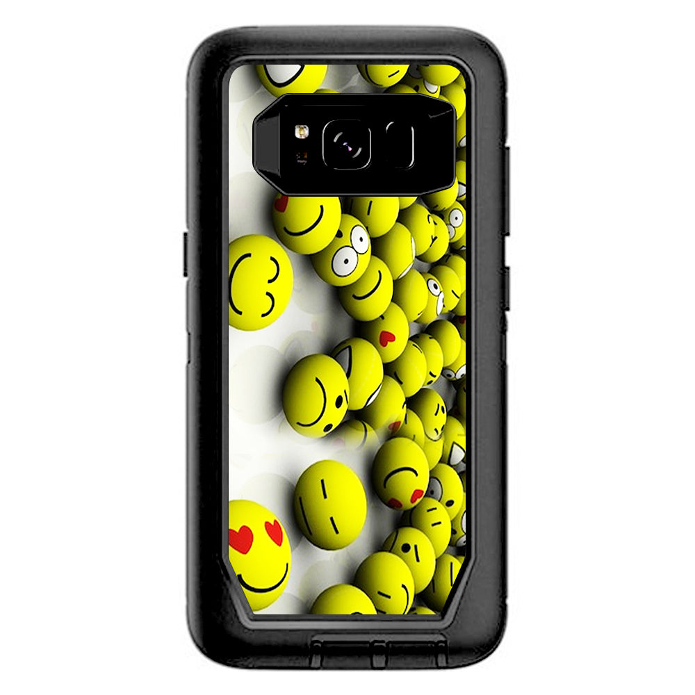  Tennis Balls Happy Faces Otterbox Defender Samsung Galaxy S8 Skin