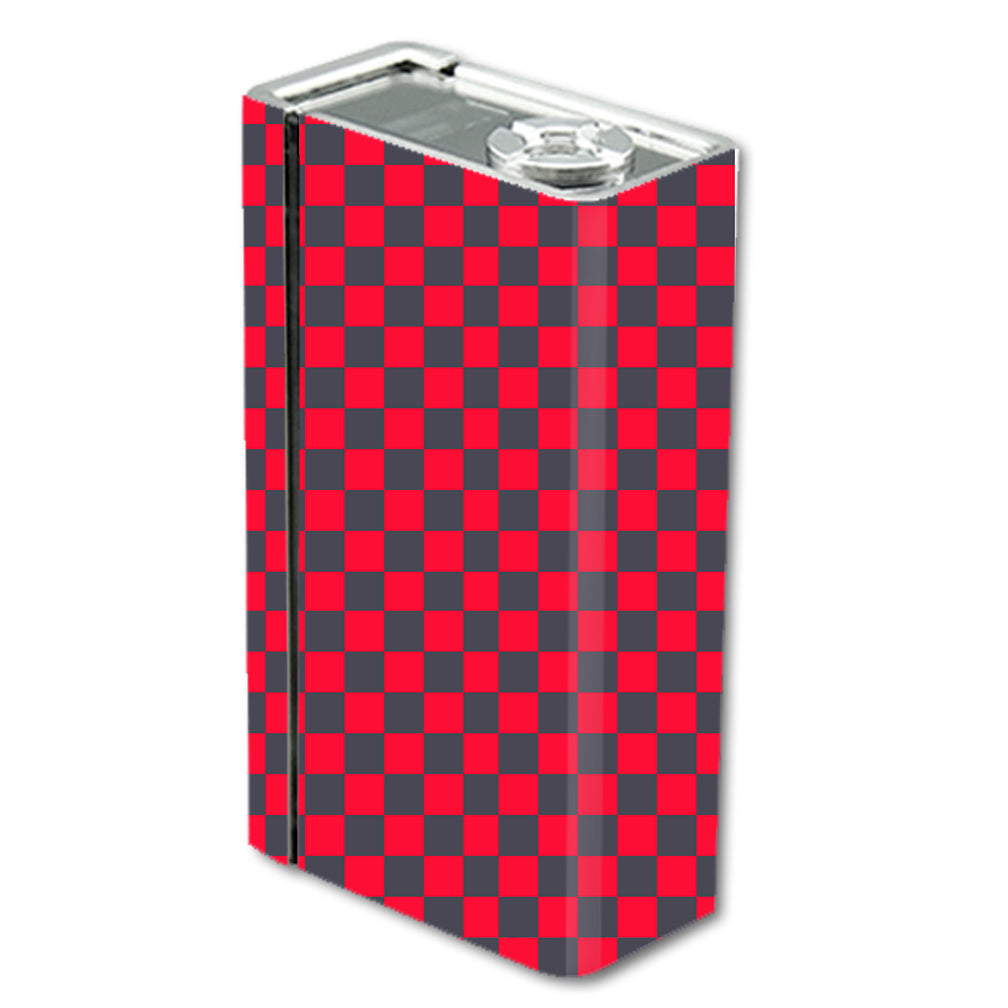  Red Gray Checkers Smok Xcube BT50 Skin