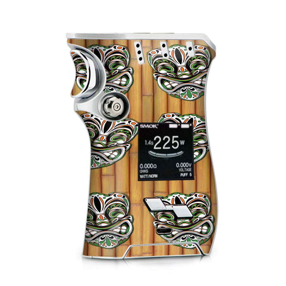  Tiki Faces On Bamboo Smok Mag kit Skin