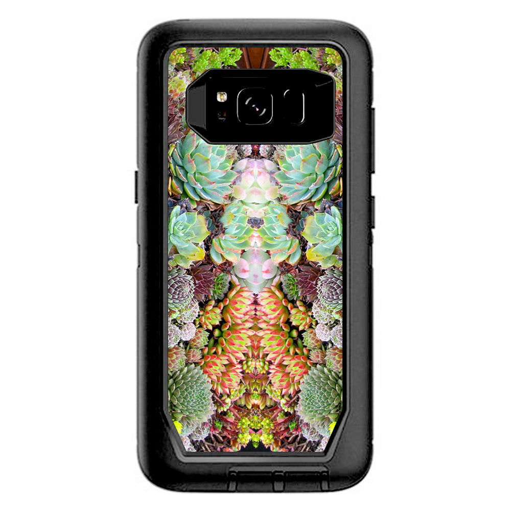  Succulents Floral  Otterbox Defender Samsung Galaxy S8 Skin