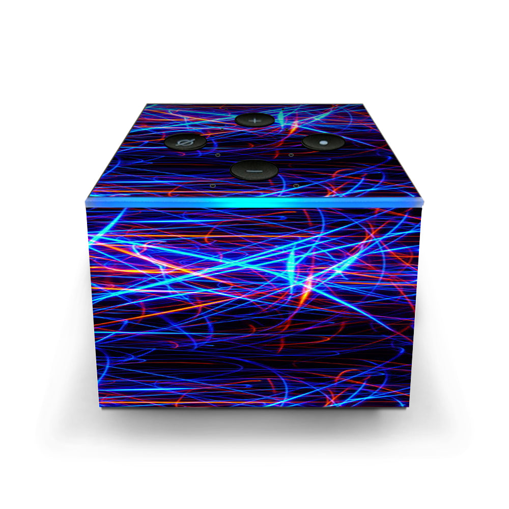  Lasers Neon Laser Beams Amazon Fire TV Cube Skin