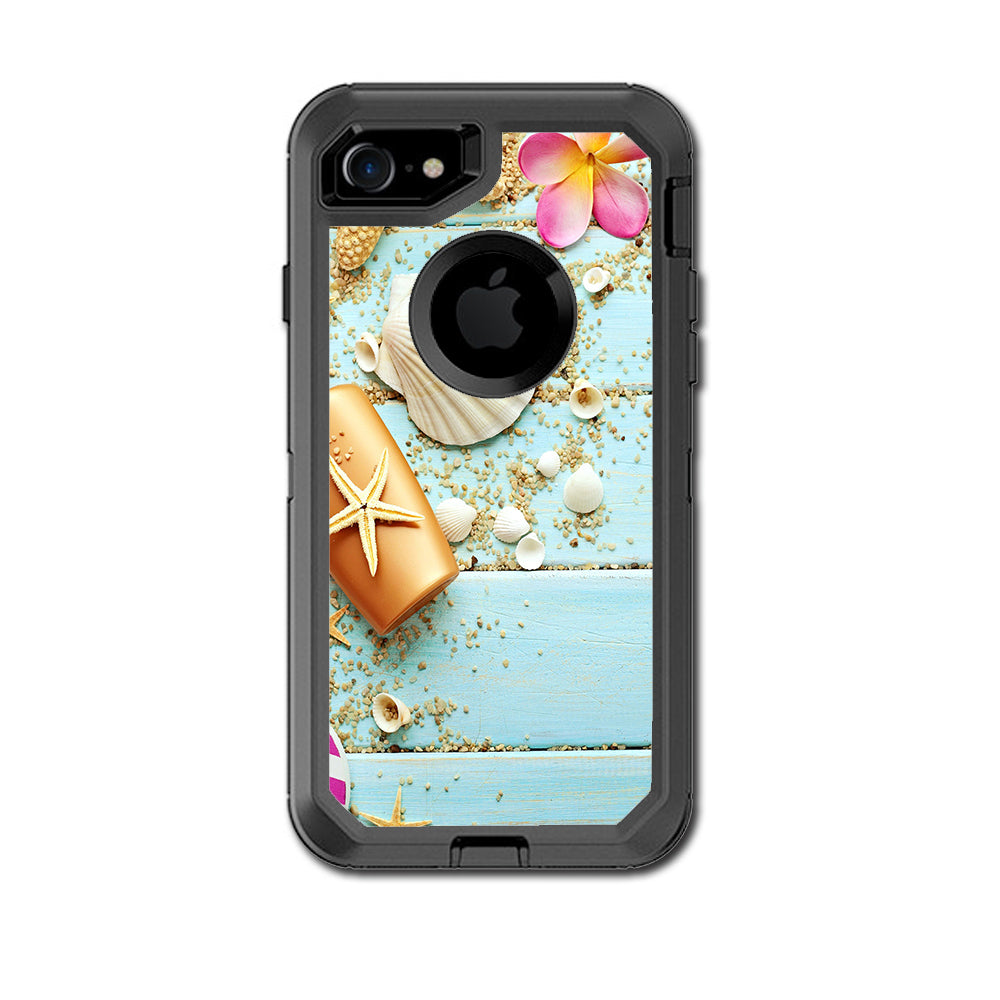  Seashell Otterbox Defender iPhone 7 or iPhone 8 Skin