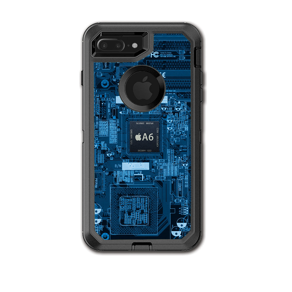  Circuit2 Blue Otterbox Defender iPhone 7+ Plus or iPhone 8+ Plus Skin