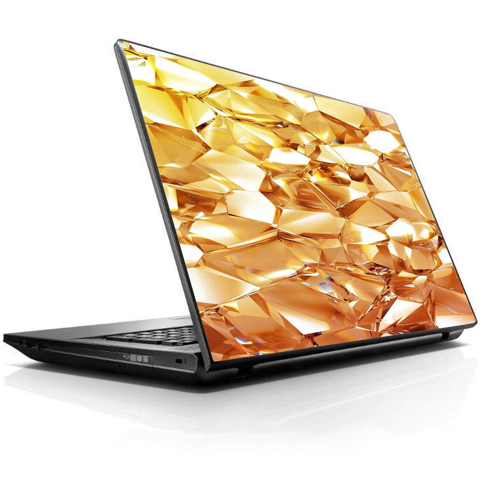 Geometric Gold Universal 13 to 16 inch wide laptop Skin