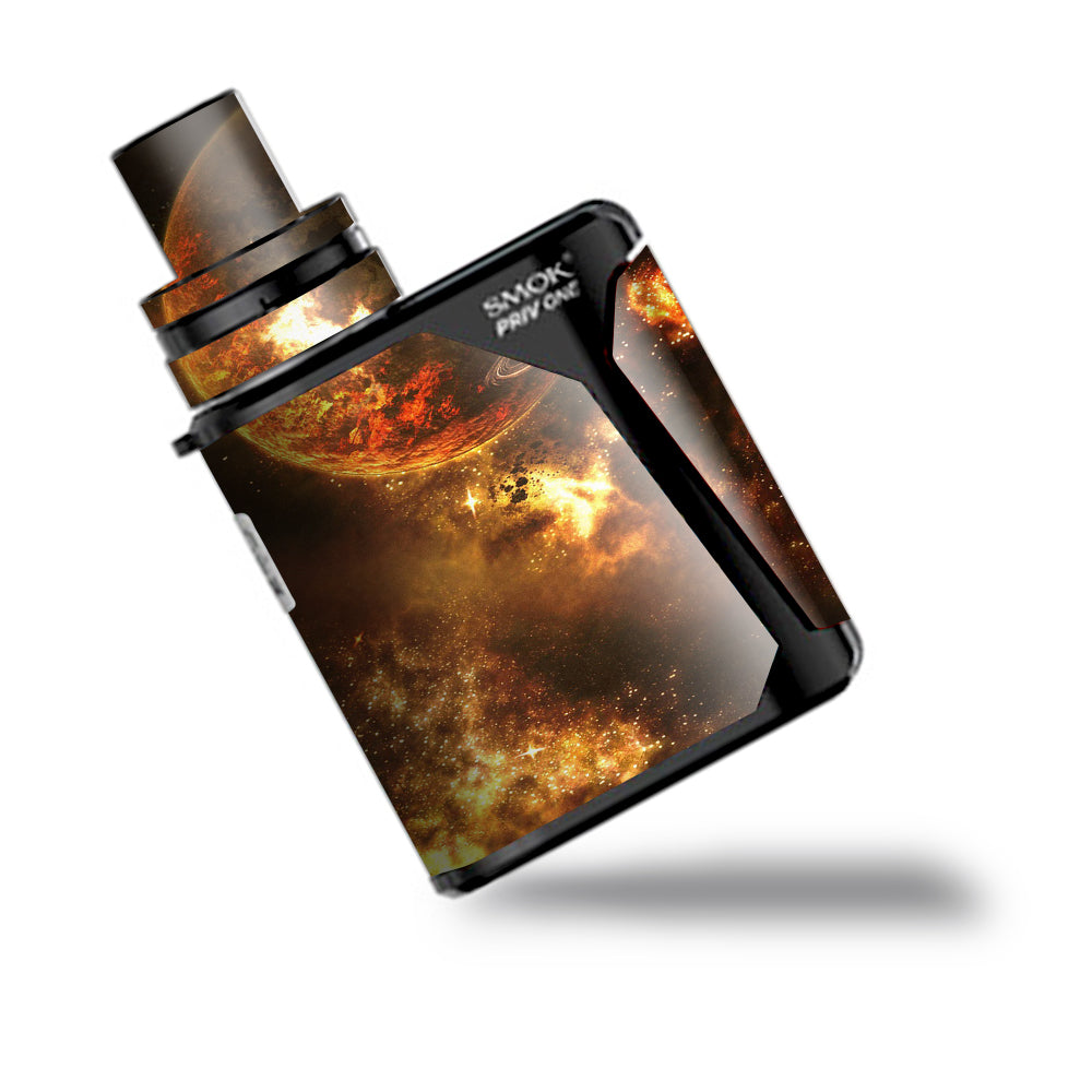  Planets Fire Saturn Rings Smok Priv One Skin