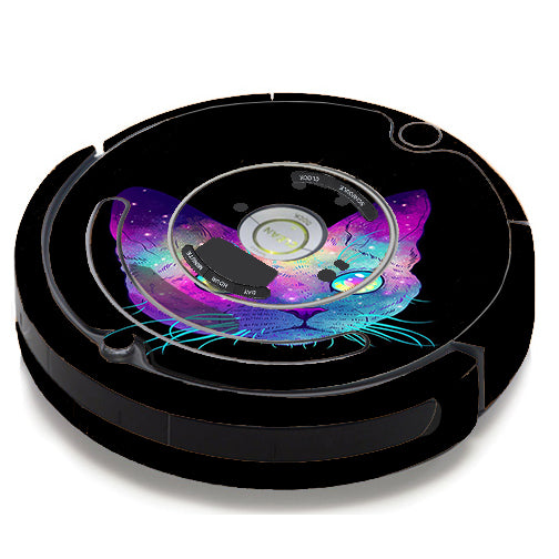  Colorful Galaxy Space Cat iRobot Roomba 650/655 Skin