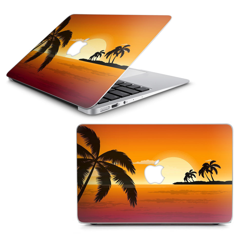  Palm Trees At Sunset Macbook Air 11" A1370 A1465 Skin