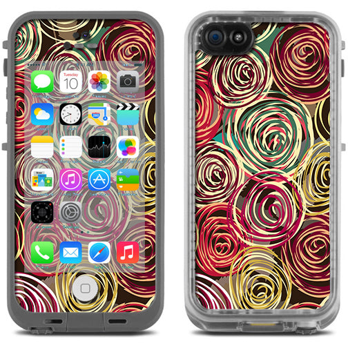  Round Swirls Abstract Lifeproof Fre iPhone 5C Skin