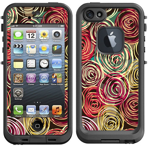  Round Swirls Abstract Lifeproof Fre iPhone 5 Skin