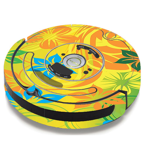  Colorful Floral Pattern iRobot Roomba 650/655 Skin
