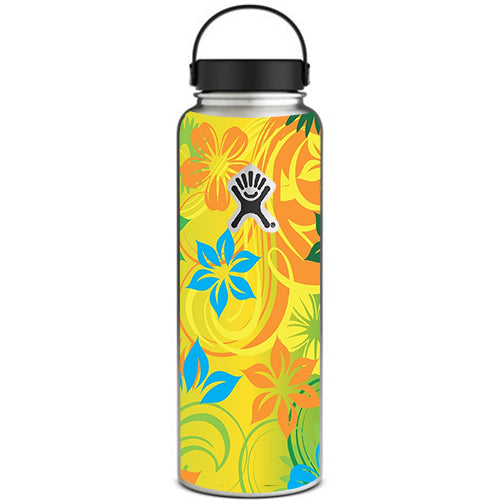  Colorful Floral Pattern Hydroflask 40oz Wide Mouth Skin