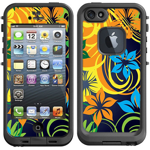  Tropical Flowers Lifeproof Fre iPhone 5 Skin