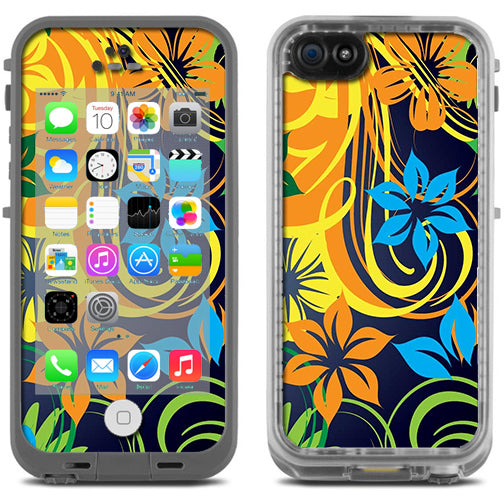  Tropical Flowers Lifeproof Fre iPhone 5C Skin