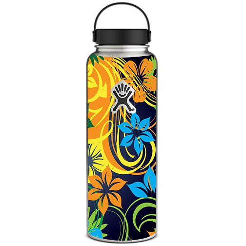  Tropical Flowers Hydroflask 40oz Wide Mouth Skin