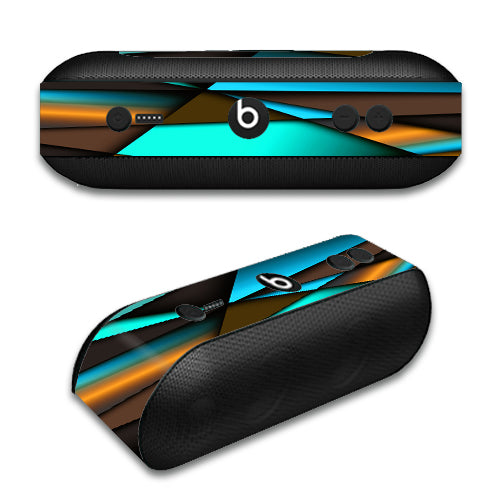  Awesome Blue Gold Pattern Beats by Dre Pill Plus Skin