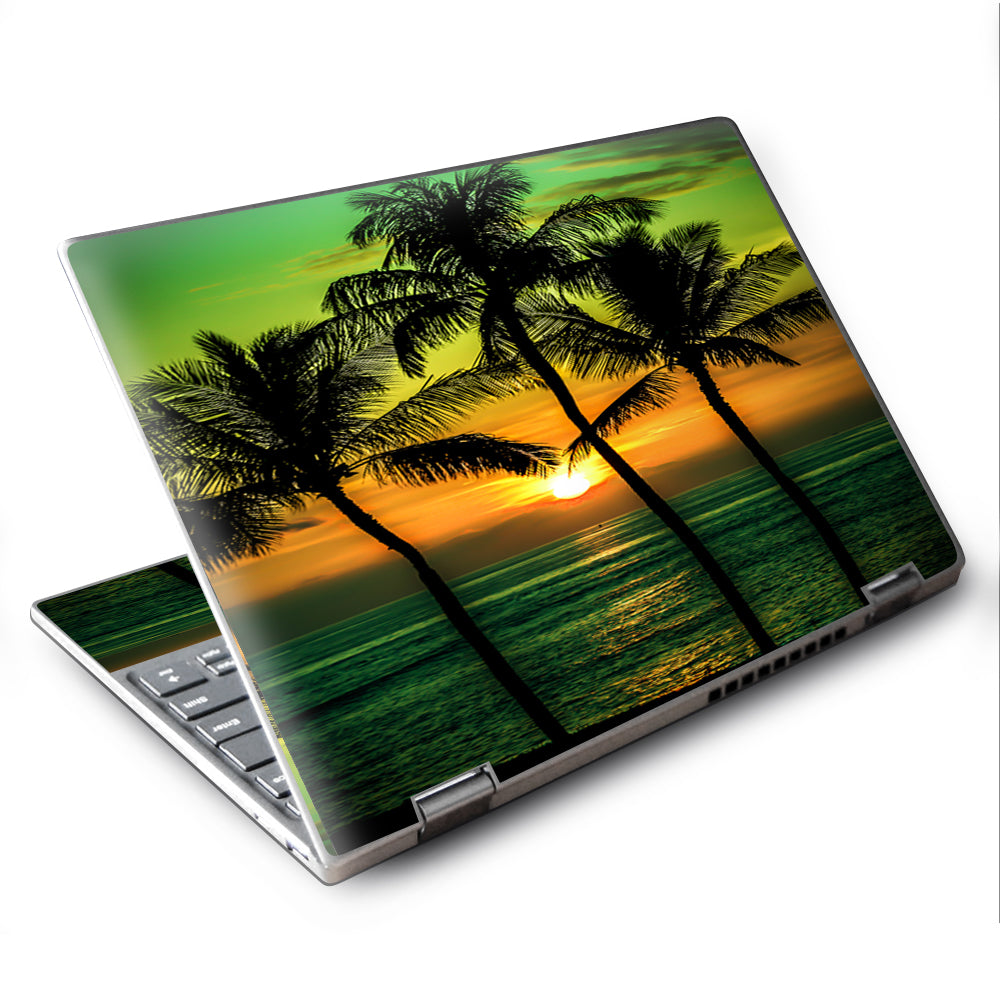  Sunset Palm Trees Ocean Lenovo Yoga 710 11.6" Skin