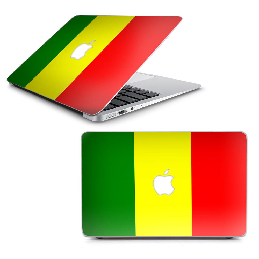  Rasta Reggae Colors Macbook Air 11" A1370 A1465 Skin