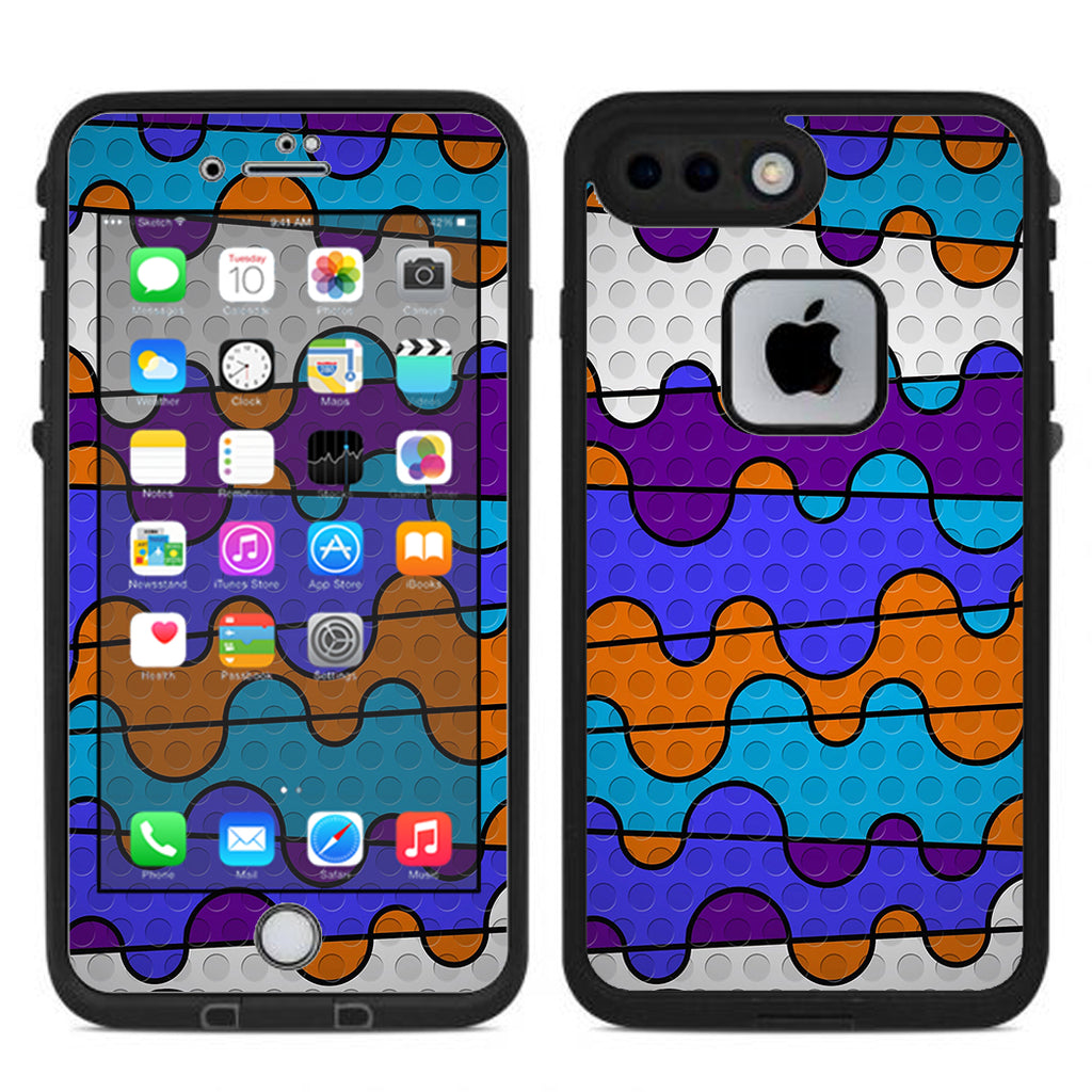  Colorful Swirl Print Lifeproof Fre iPhone 7 Plus or iPhone 8 Plus Skin