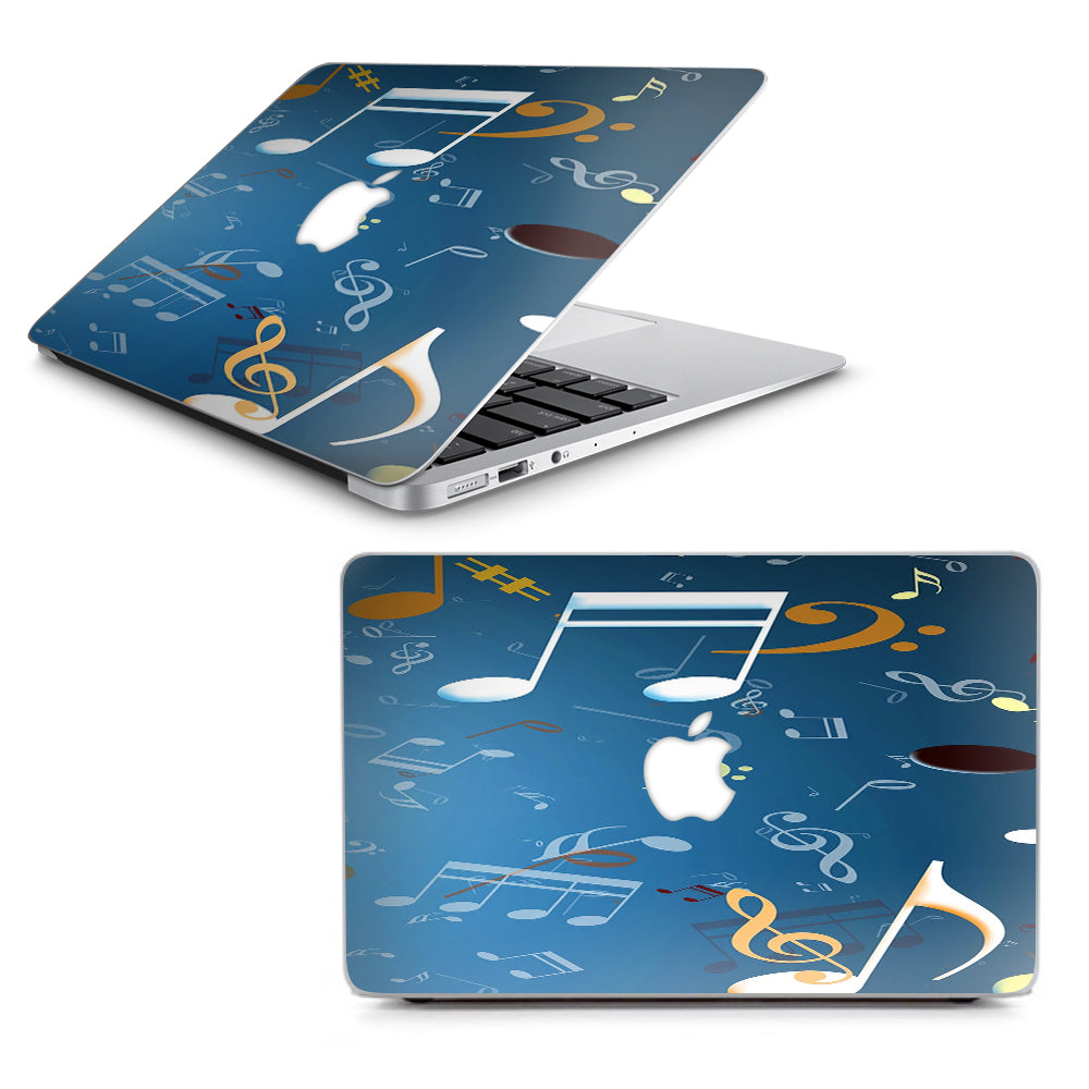  Flying Music Notes Macbook Air 11" A1370 A1465 Skin