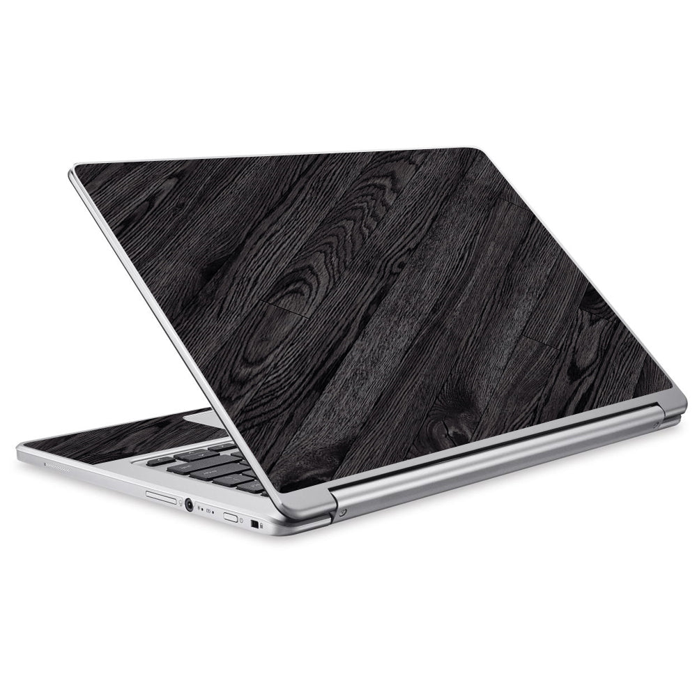  Black Wood Acer Chromebook R13 Skin