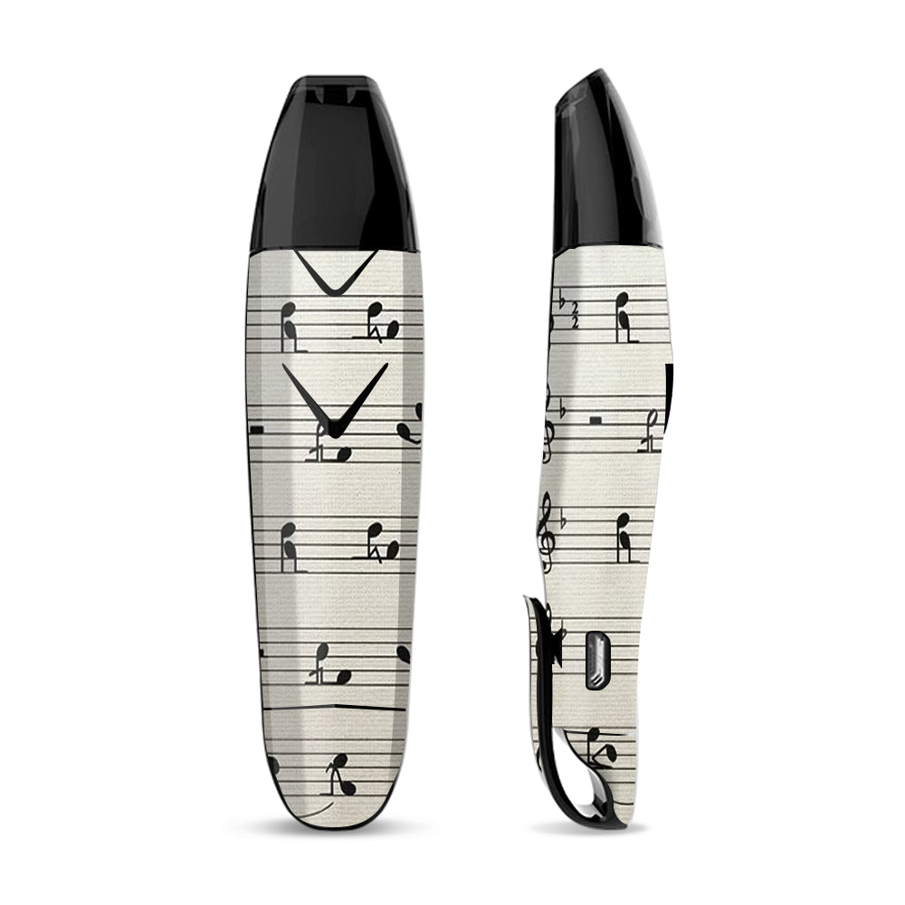 Skin Decal Vinyl Wrap for Suorin Vagon  Vape / Music Notes Song Page