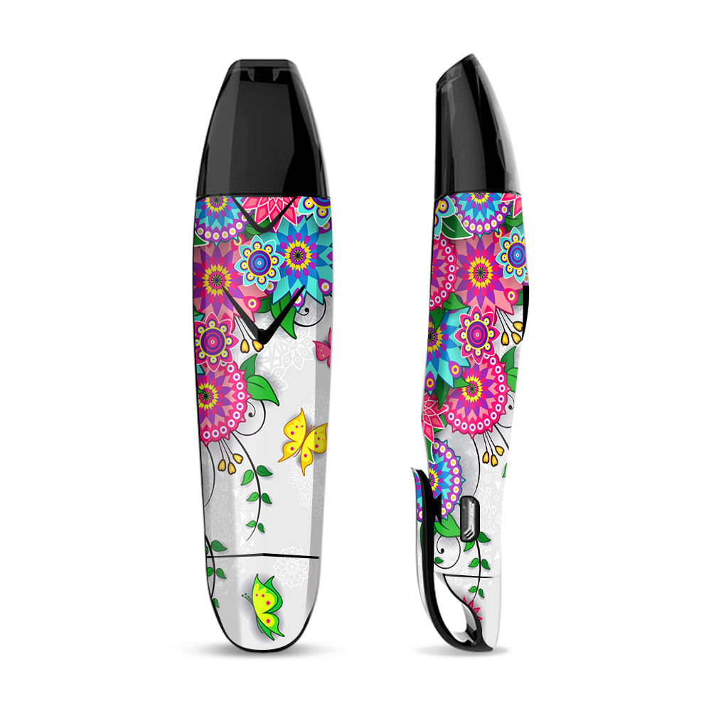 Skin Decal Vinyl Wrap for Suorin Vagon  Vape / Flowers Colorful Design