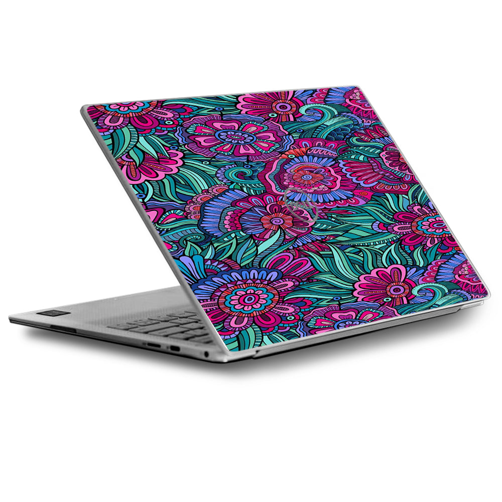  Floral Flowers Retro Dell XPS 13 9370 9360 9350 Skin