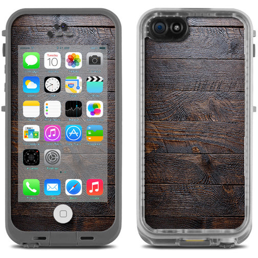  Wooden Wall Pattern Lifeproof Fre iPhone 5C Skin
