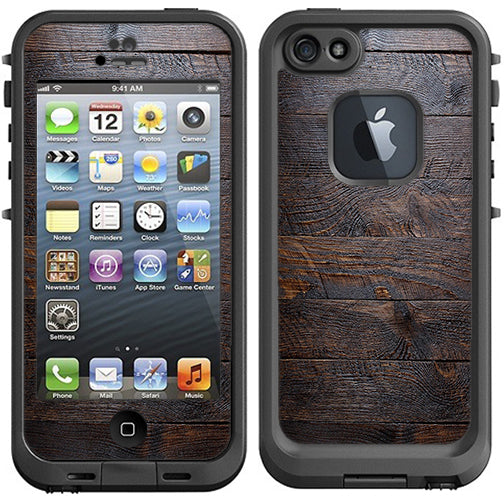  Wooden Wall Pattern Lifeproof Fre iPhone 5 Skin