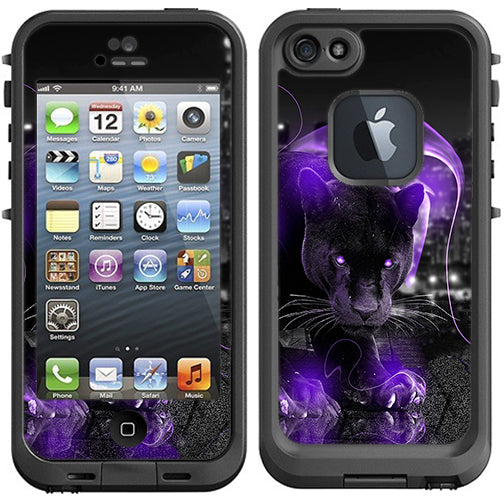  Black Panther Purple Smoke Lifeproof Fre iPhone 5 Skin