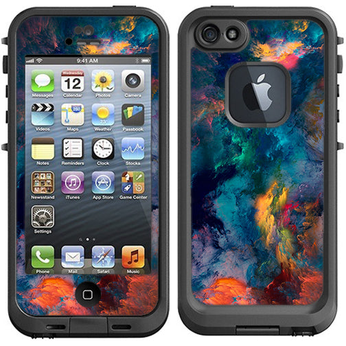  Color Storm Watercolors Lifeproof Fre iPhone 5 Skin