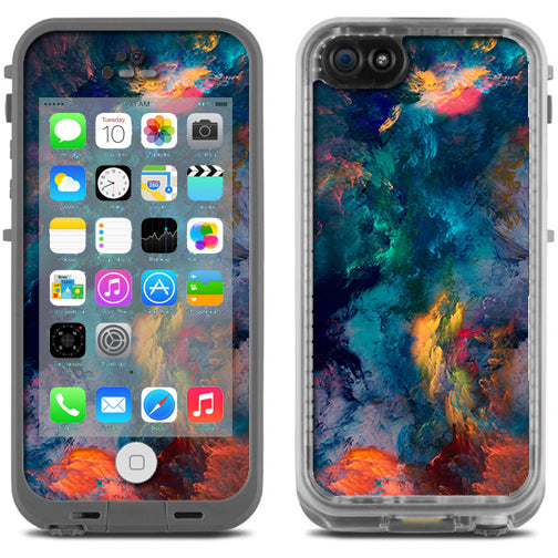  Color Storm Watercolors Lifeproof Fre iPhone 5C Skin