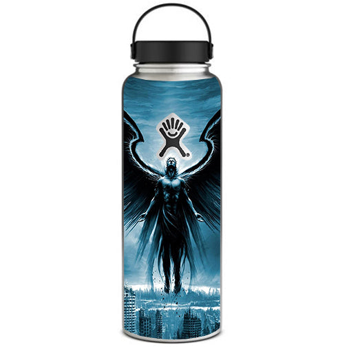  Dark Angel Wings Over City Hydroflask 40oz Wide Mouth Skin