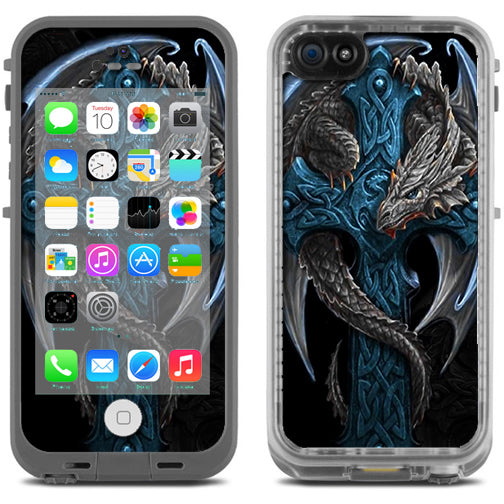  Dragon On Cross Lifeproof Fre iPhone 5C Skin