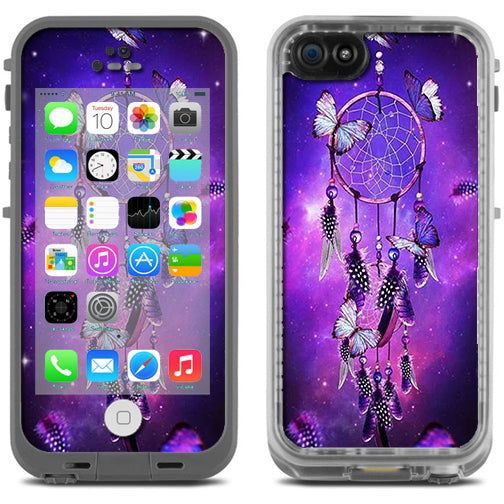  Dreamcatcher Butterflies Purple Lifeproof Fre iPhone 5C Skin
