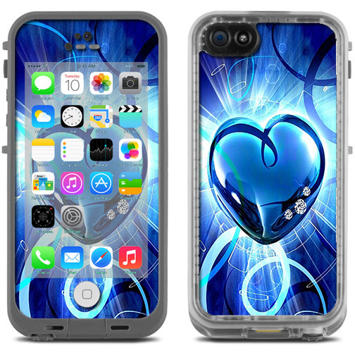  Glowing Heart Lifeproof Fre iPhone 5C Skin