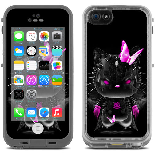  Cute Kitty In Black Lifeproof Fre iPhone 5C Skin