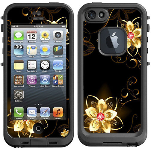  Glowing Flowers Abstract Lifeproof Fre iPhone 5 Skin
