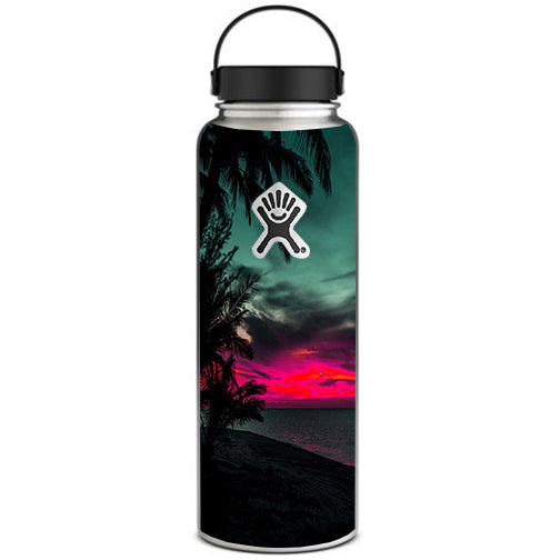  Ocean Sunset Pink Sky Hydroflask 40oz Wide Mouth Skin