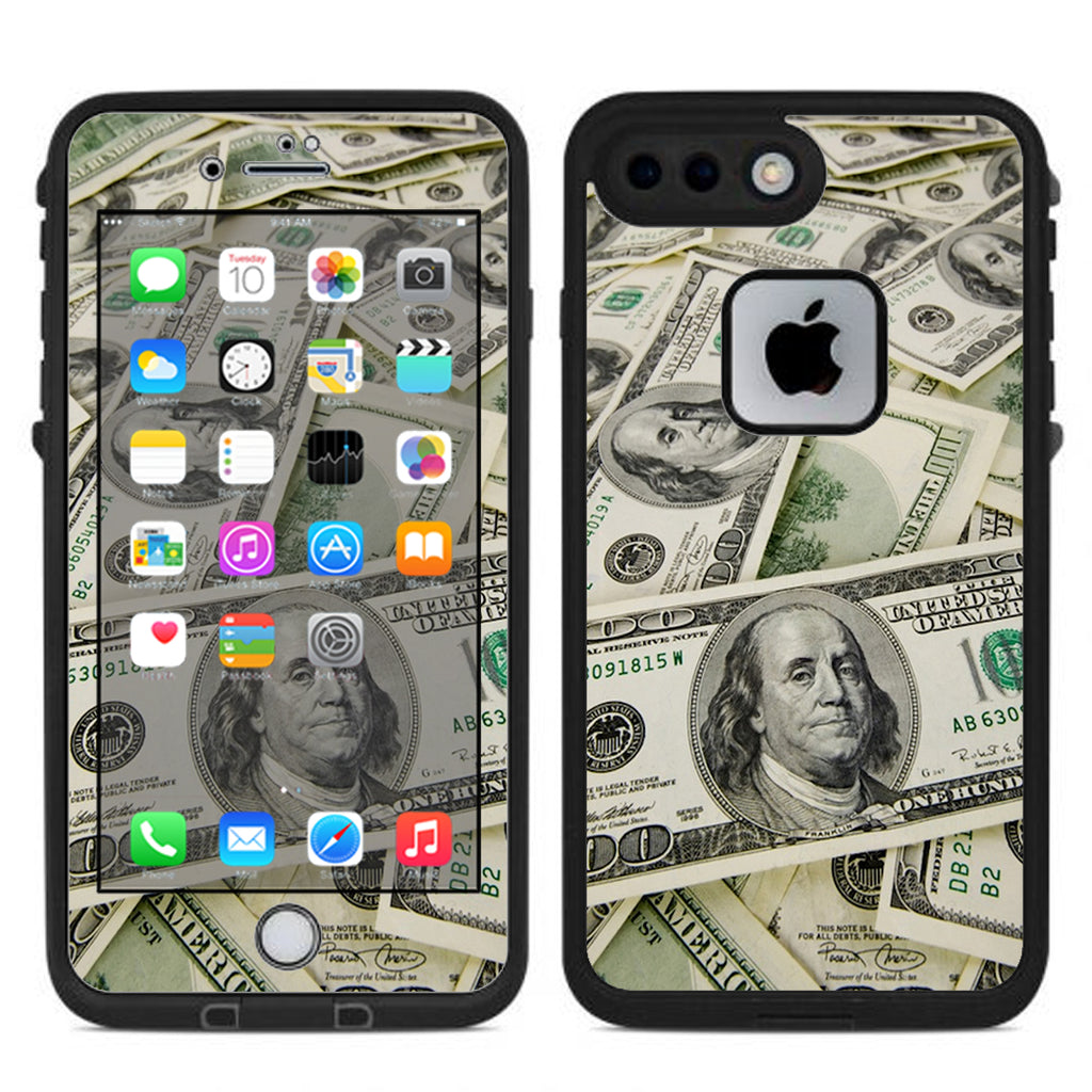 Cash Money, Benjamins Lifeproof Fre iPhone 7 Plus or iPhone 8 Plus Skin