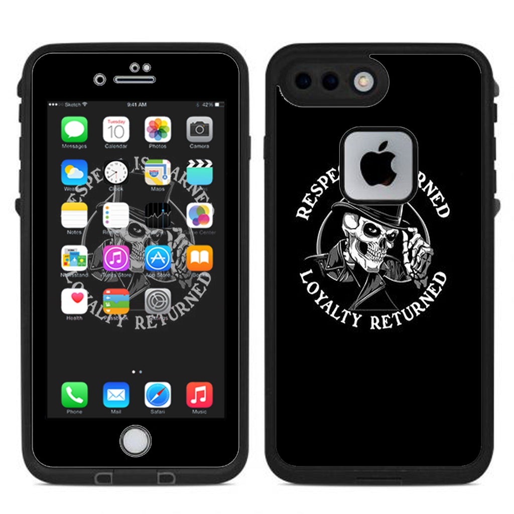  Respect Is Earned,Loyalty Returned Lifeproof Fre iPhone 7 Plus or iPhone 8 Plus Skin