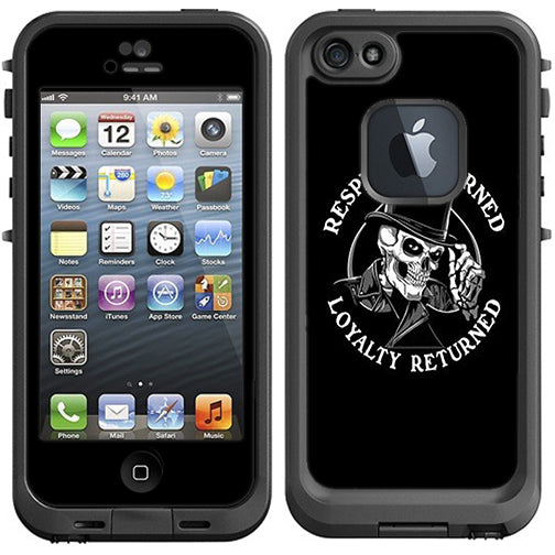  Respect Is Earned,Loyalty Returned Lifeproof Fre iPhone 5 Skin