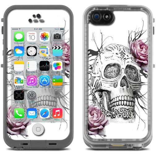  Roses In Skull Lifeproof Fre iPhone 5C Skin