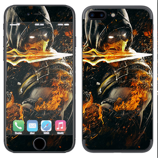  Scorpion With Flaming Sword Apple  iPhone 7+ Plus / iPhone 8+ Plus Skin