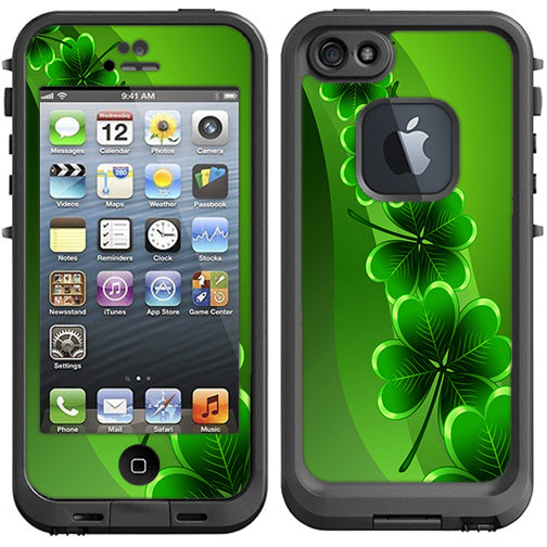  Shamrocks, Glowing Green Lifeproof Fre iPhone 5 Skin
